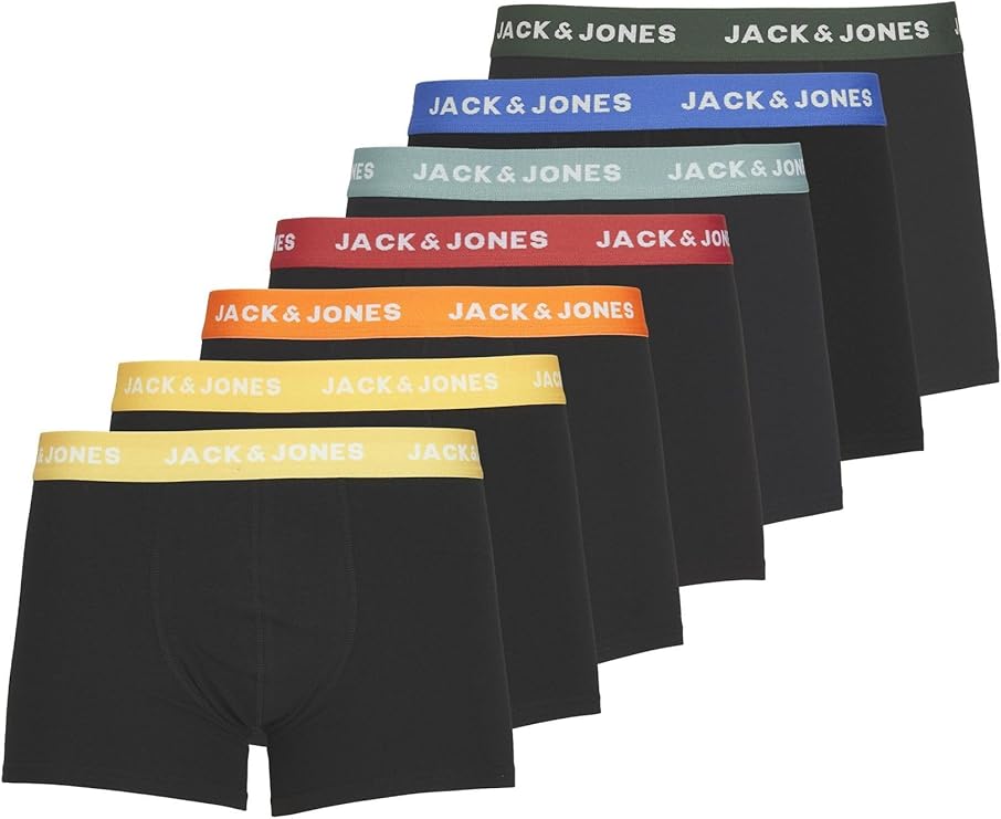 JACK&JONES - JACHARRY SOLID TRUNKS 7 PACK - XL - Männer - Unterhosen