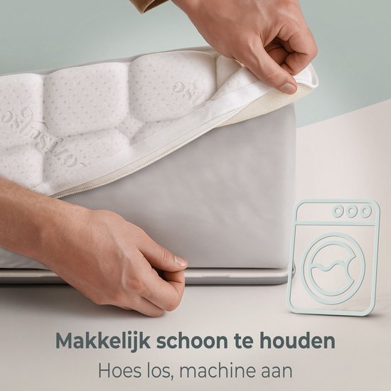 CozySense® Babymatratze 60x120 - Kinderbett - für Babys & Kleinkinder - 100% Baumwollbezug - wasserdicht & hypoallergen - druckreduzierender Gel-Gedächtnisschaum