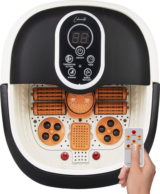 CALMENTA® XXL Fußbad - 12L - Automatische Radmassage - Infrarot - bis zu 48°C - Fußbadmassage - Fußmassage - Shiatsu