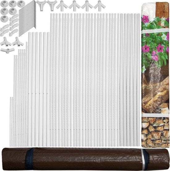 Casaria Partyzelt - Pavillon 18m² 3x6m mit 6 Seitenwänden - Apres Ski