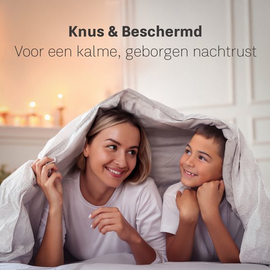 CozySense® Gewichtsdecke Kind 2,4 kg - Gewichtsdecke - Gewichtsdecke mit GLASS-Flow® Druckverteilung - Waschbarer Bezug - Hypoallergen - Weiß
