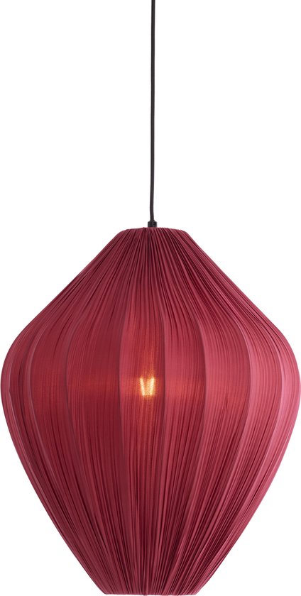 Light & Living – Hängeleuchte – Verita – rot – Textil – Ø 47 cm – E27 – 2993617