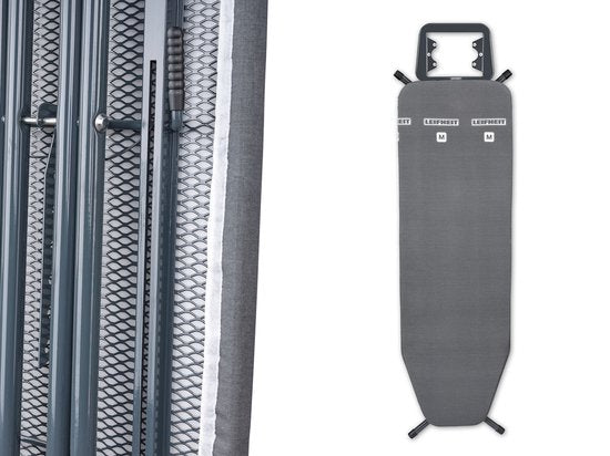 Leifheit Bügeltisch Classic M - 120 x 38 cm Bügelfläche - höhenverstellbar - schwarz