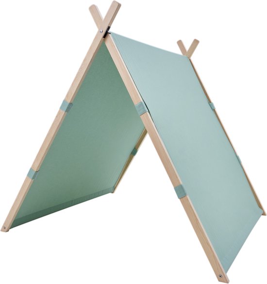 Sunny Como Spielzelt Grün - Wigwam Tipi Zelt für Kinder - Stangen FSC Holz - 123x106x107cm