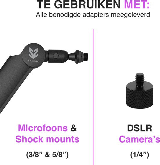 Sensic SA 30 Mikrofonarm ohne Mikrofon - Mikrofonständer - Auslegerarm - Standard - mit 15cm Neigung