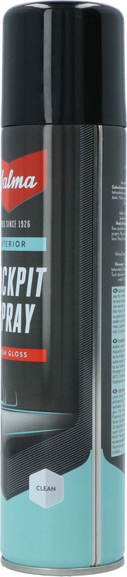 Valma Cockpitspray Hochglanz 400 ml - Reinigung für den Autoinnenraum - staubabweisend - geeignet für Kunststoff und Leder