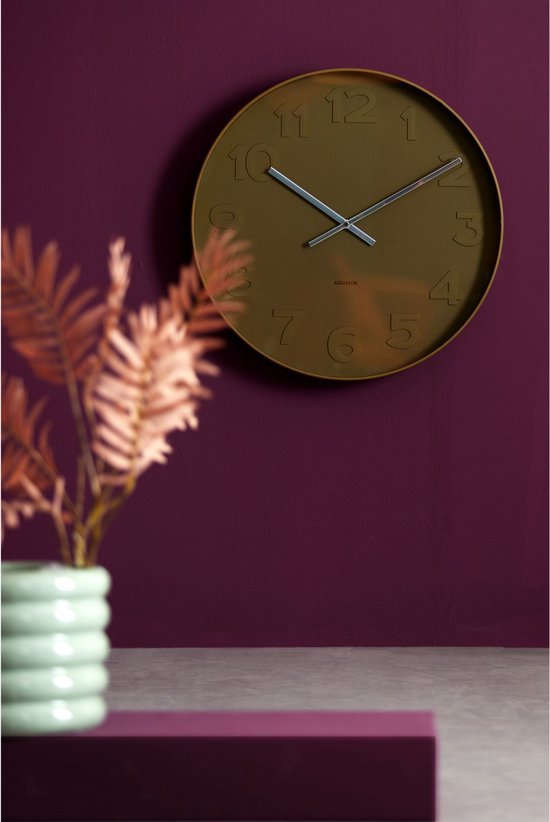 Karlsson Wanduhr Mr. Green - Grün - Ø51cm - Wanduhr
