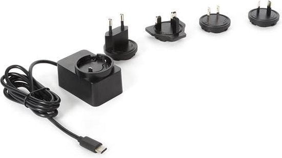 HQ-Power COMPACT-LADEGERÄT MIT USB-ANSCHLUSS - 5 VDC - 2,5 A max - 15 W max - Typ C mit 4 Reisesteckern