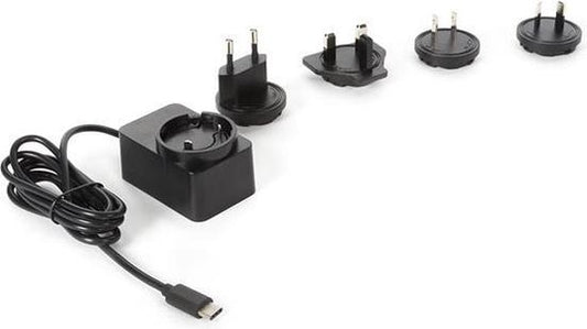 HQ-Power COMPACT-LADEGERÄT MIT USB-ANSCHLUSS - 5 VDC - 2,5 A max - 15 W max - Typ C mit 4 Reisesteckern