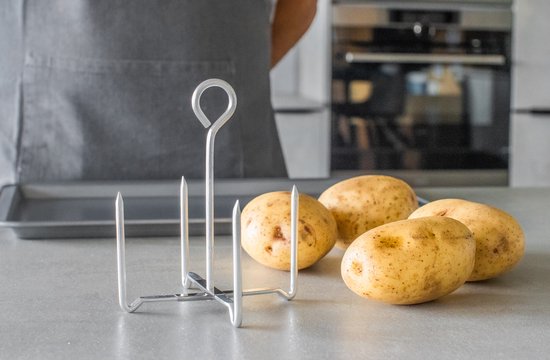 Kitchencraft Backofen Rack Kartoffel 12,5 X 14,5 cm Aluminium Silber
