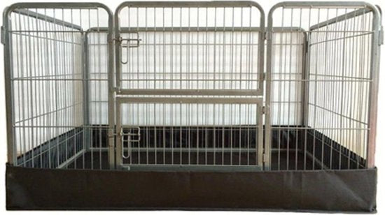 Topmast Welpenauslauf Laufstall Hundeauslauf Excellent + Dachpaneel 125 x 80 x 70 cm hoch + Bodenschutz