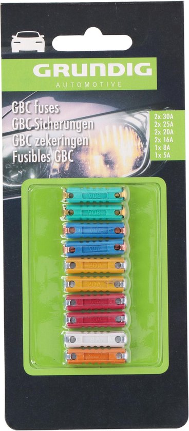 Kfz-Sicherungen - GBC - 10 Stück - Grundig