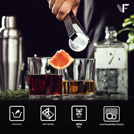 Neighbour's Friend Eiskugelform - 2er Pack - Rund - Platinsilikon - Für Cocktails, Whisky & Longdrinks - 12x Eiswürfel - Spülmaschinengeeignet - XXL Eiswürfel