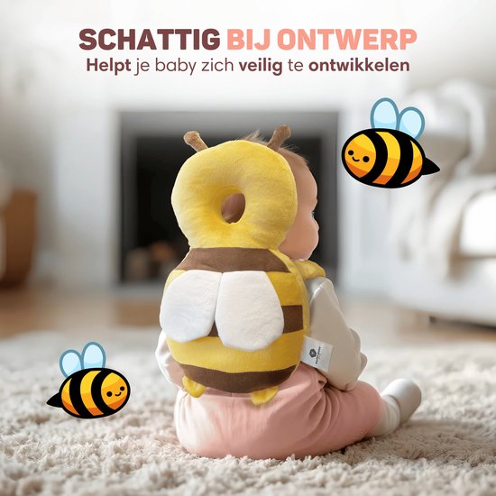 Vulpes Goods® BabyCare - Baby Kopfkissen - Baby Sicherheitskissen - Sturzrucksack - 3D Atmungsaktiv - Sicheres Laufen lernen - At
