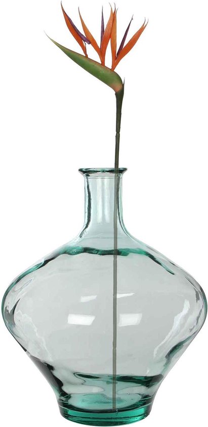 Mica Decorations Kyara Flaschenvase - H46 x Ø38 cm - Recyceltes Glas - Transparent