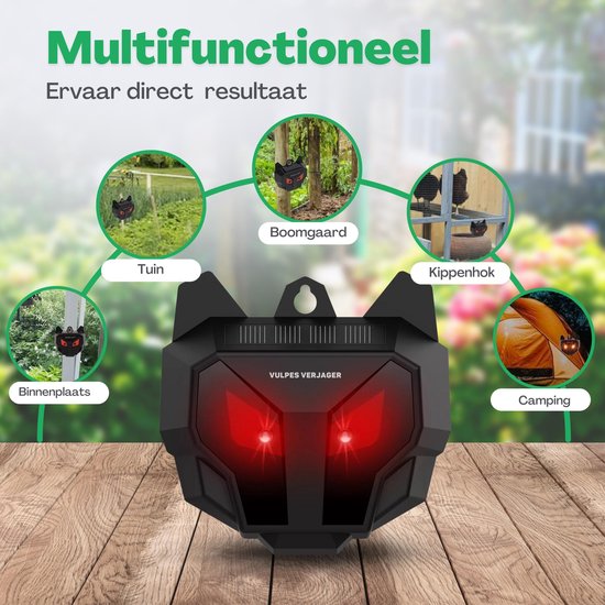 Vulpes Goods® Repellent - Vogelabwehr - Taubenabwehr - solarbetrieben - Repellent für Vögel und andere Raubtiere - PRO Version
