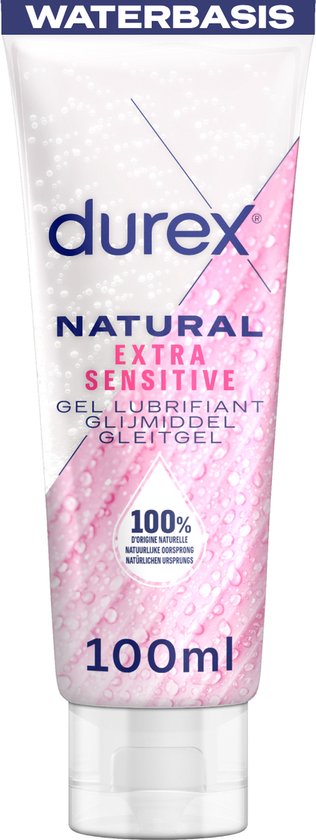 Durex Gleitgel Natural – Extra Sensitive – 100 % natürlich – 100 ml
