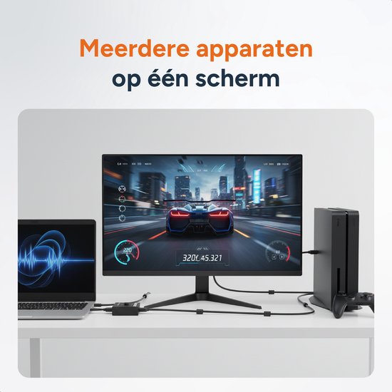 Skoov HDMI Switch 2 in 1 out - Plug & Play - Dolby / 3D - Splitter - 4K - 60HZ - Premium - Universal - Game - TV - Extender - Zubehör