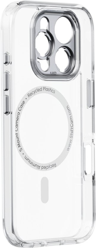iPhone 16 Pro Kameratasche transparent - Quick Lens Attachment - kristallklares Design - MagSafe-kompatibel - 2M Fallschutz - langlebiges Recycling-Material - drahtloses Aufladen
