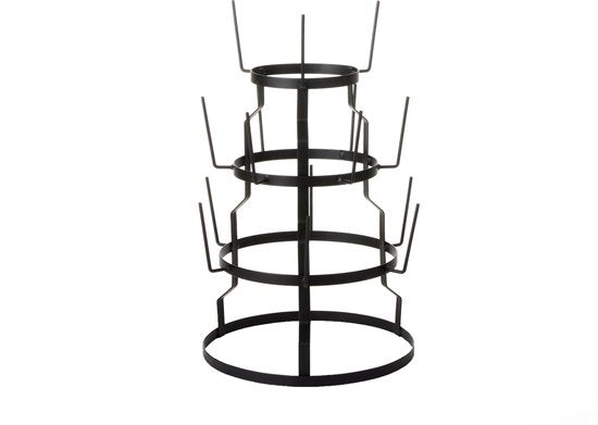 Mica Decorations Tassenständer - H50 x Ø34 cm - Metall - Schwarz
