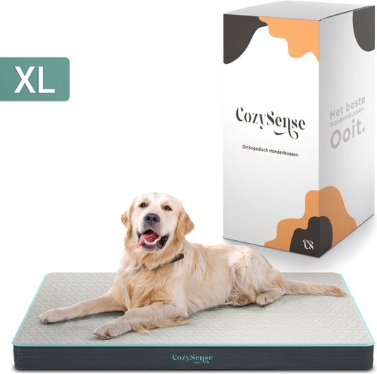 CozySense® - Orthopädisches Hundekissen 100 X 70 Cm - Größe XL - Wasserdicht - Geeignet als Sitzkissen & Hundebett