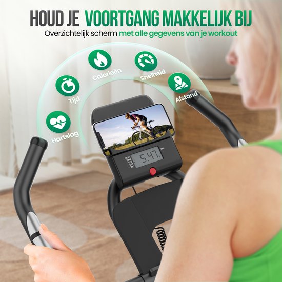 Avalo Indoor Cycle - Heimtrainer - Spinning Bike - Magnetisches Widerstandssystem - Trainingscomputer & LCD-Bildschirm