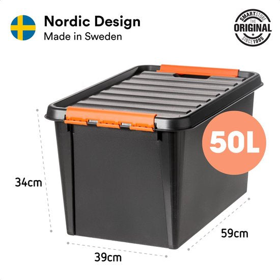 SmartStore - Pro 45 Aufbewahrungsbox 50 Liter - Polypropylen - Schwarz