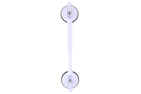 Vivamore Griff - Ausziehbar - Mit Saugnäpfen - 45 x 12,5 x 7,5 cm - Weiß