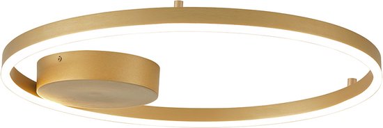 Steinhauer Wandleuchte Mykty - gold - Metall - 40 cm - eingebautes LED-Modul - 3687GO