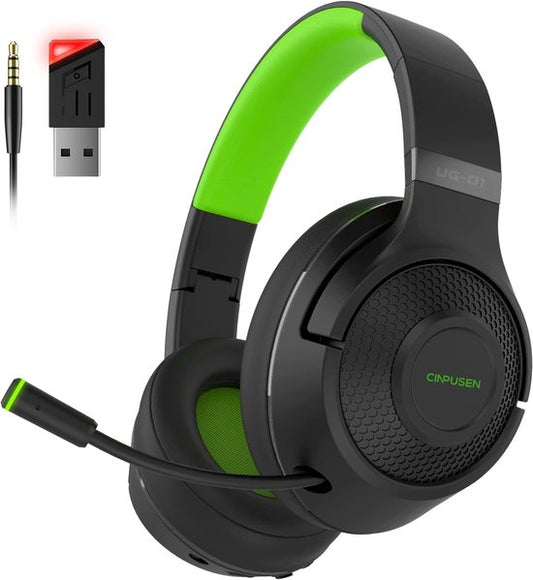 Fuegobird UG-01 2.4GHz Wireless Gaming Headset - RGB - Bluetooth Headset - Multiplattform - Geeignet für PS4/PS5, Nintendo Switch - Schwarz