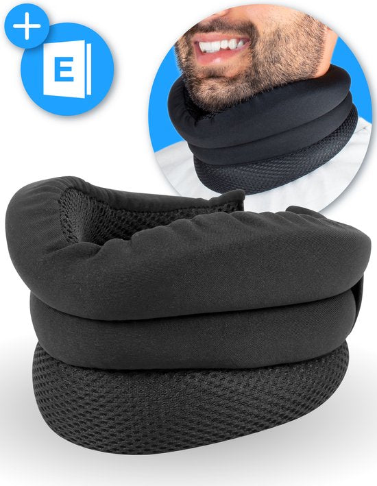 Nuvance - Anti Snore Neck Brace - Halskragen - Anti Snore Pillow - Inklusive eBook - Neck Brace - Reduziert Schnarchen - Neck Band - Anti Snore Produkte - Besserer Schlaf