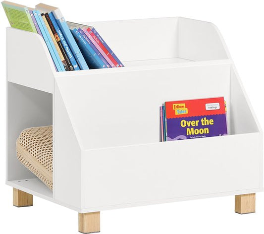 SoBuy KMB54-W Kinderbuchregal - Weißes Regal für Spielzeug und Bücher