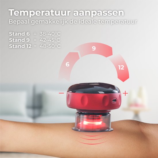 Nuvance - Elektrisches Cellulite-Massagegerät - 12 Stufen und Temperaturen - Inkl. eBook - Ganzkörper - Schröpfkopf-Set Massage - Cellulite-Schröpfköpfe - Hijama-Schröpfköpfe - Anti Cellulite