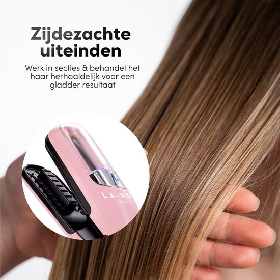 La Nou® Split Remover 4 Haarspitzenentferner - Inkl. Zubehör - Für gespaltene Haare - Haarspitzen-Trimmer - Pink