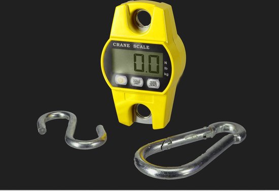 Perel Kranwaage, digital, 300 g bis 300 kg, automatische Abschaltung, Data-Hold-Funktion, Tara-Funktion, LCD-Display