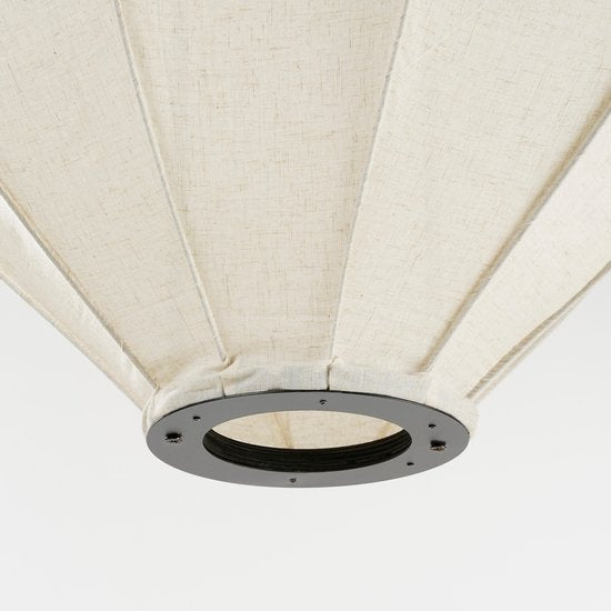 Mica Decorations Pego Pendelleuchte - H94 x Ø70 cm - Leinen - Off White