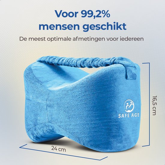 Safelife Kniekissen orthopädisch - Beinkissen für Seitenschläfer - Seitenschläferkissen - Kniekissen für Seitenschläfer - Kniekissen - Seitenschläferkissen für Erwachsene