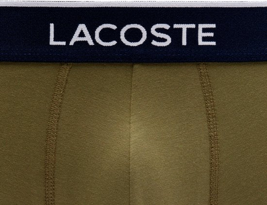 Lacoste Trunks Shorts Männer - 3 Stück - Olive/Delphinium - Größe XL