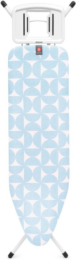 Brabantia Bügeltisch B - 124 x 38 cm, für Dampfbügeleisen - Fresh Breeze