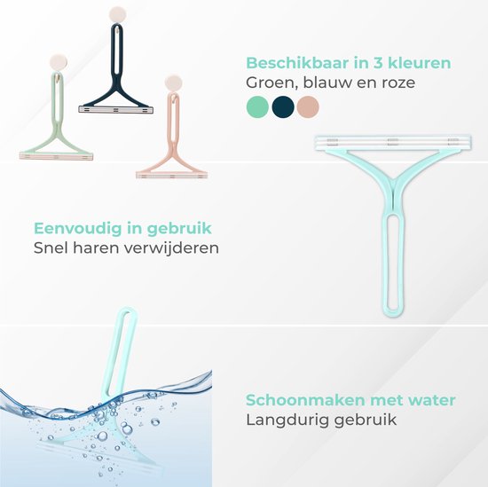 Nuvance - Tierhaarentferner - Katzenhaarentferner - Hundehaarentferner - Fusselentferner - Grün
