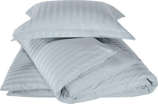 De Witte Lietaer Bettbezug Baumwolle Satin Zygo - Einzel - 140 x 220 cm - Blau