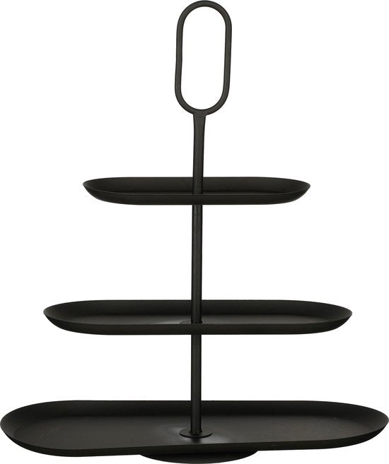 Mica Decorations Rama Etagere 3 Schichten - L48 x B20 x H55 cm - Metall - Schwarz
