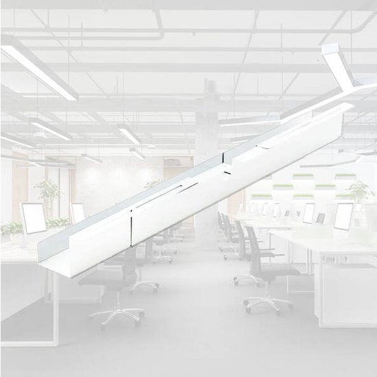 BRASQ Kabelwanne für Schreibtisch – 79-150 cm – Kabelmanagement – Unter Tisch - Weiß