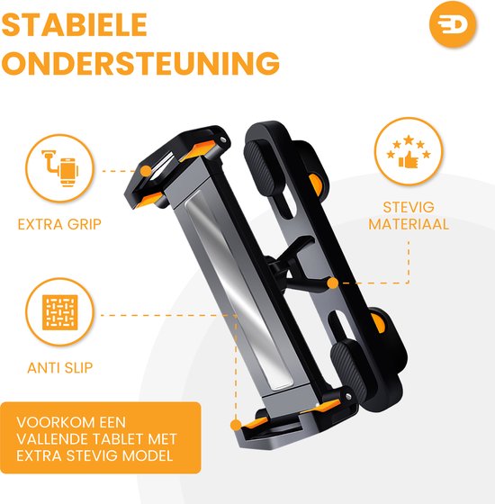 Drivv. Luxuriöser Tablet-Halter - Für Auto - Kopfstütze - 360 Grad drehbar - Für Tablet, Telefon und mehr