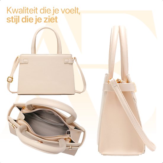 Aramae® - Handtasche Damen - Crossbody Bag Damen - Umhängetasche Damen - Geschenk für Frauen - Weiß