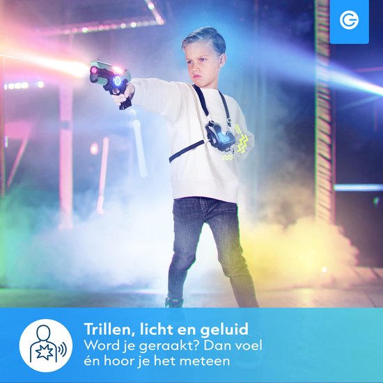Silvergear Lasergame-Set für Kinder mit 2 Laserpistolen und 2 Westen – Interaktive Spielzeugpistole mit 15 m Reichweite – Schießspiel – Laser-Tag-Battle-Spielzeug für draußen – Geschenk für Jungen und Mädchen – 6, 7, 8, 9, 10, 11, 12, 13, 14, 15, 16 Jahre