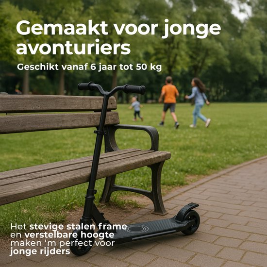 Denver Elektro-Scooter für Kinder - 10km/h - Kinder-Scooter - LED-Lichter - 6km Reichweite - SCK5500B
