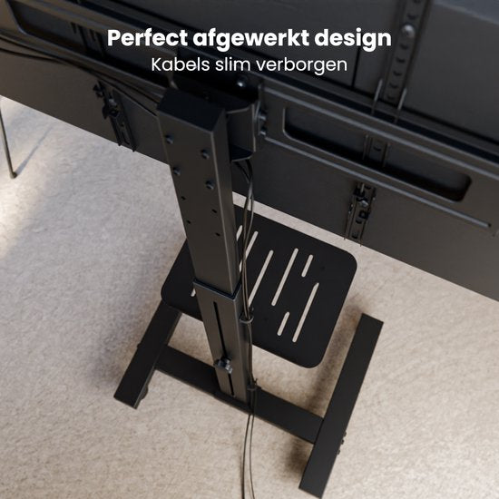 Auronic TV Stand - TV-Fuß - Mobil - Drehbar - Verstellbar - Neigbar - Räder mit Bremse - 32 bis 75 Zoll - Schwarz