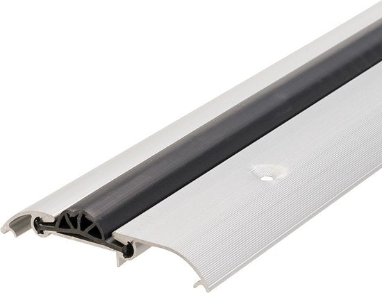 Fixman Tochtstrip - Zugluftstopper - silber - Aluminium - 91 x 8 cm - Türzugstopper