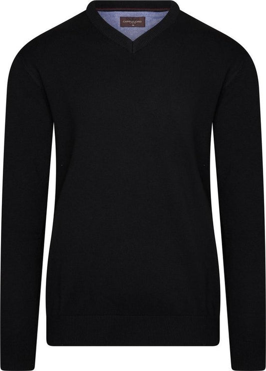 Cappuccino Italia - Herren Pullover Pullover Schwarz - Schwarz - Größe XXL
